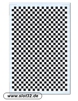 DMC decal chequered sheet black and white